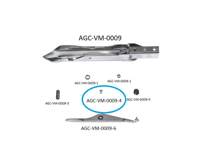 VDW  CRP - HCP RIGHT  RAPIER HEAD PARTS 4 / VDW  CRP - HCP SAĞ MEKİK PARÇALARI 4