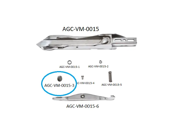 VDW CRM RIGHT RAPIER HEAD PARTS 3 / VDW CRM SAĞ MEKİK PARÇALARI 3
