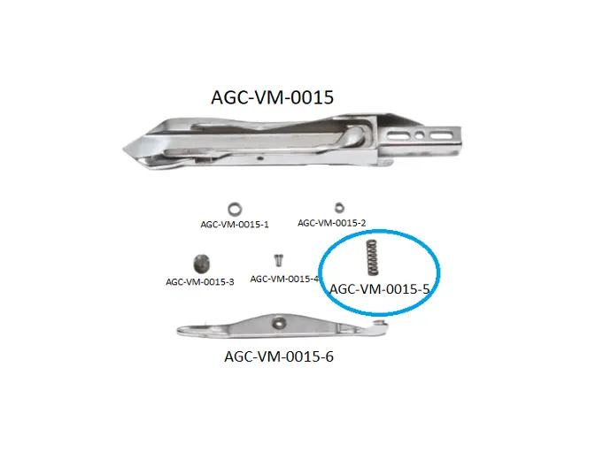 VDW CRM RIGHT RAPIER HEAD PARTS 5 / VDW CRM SAĞ MEKİK PARÇALARI 5
