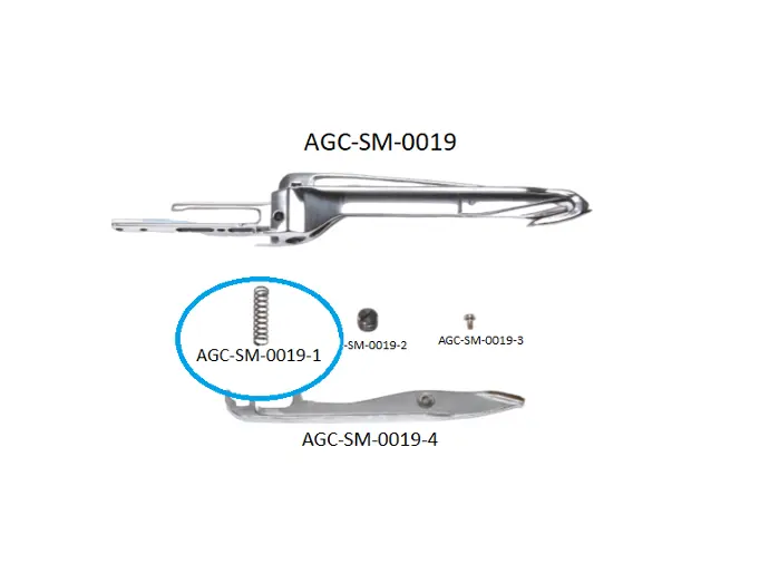 SCH ALPHA 360 - 400 LEFT RAPIER HEAD PARTS 1 / SCH ALPHA 360 - 400 SOL MEKİK PARÇALARI 1