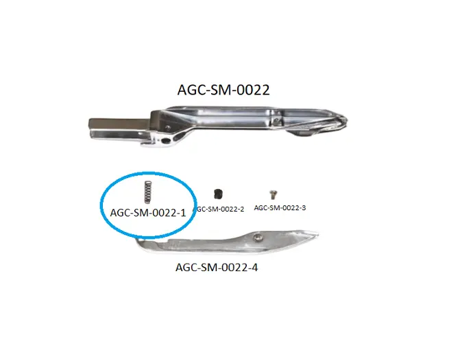 SCH ALPHA 300 - 320 LEFT RAPIER HEAD PARTS 1 / SCH ALPHA 300 - 320 SOL MEKİK PARÇALARI 1