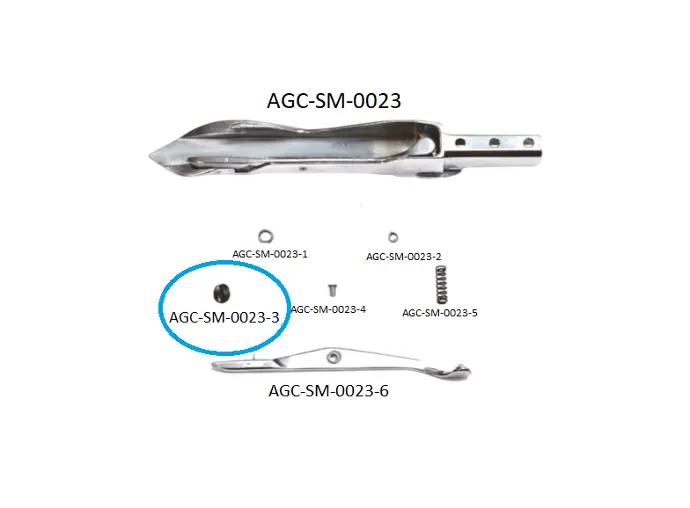 SCH ALPHA 300 - 320 LEFT RAPIER HEAD PARTS 3 / SCH ALPHA 300 - 320 SOL MEKİK PARÇALARI 3