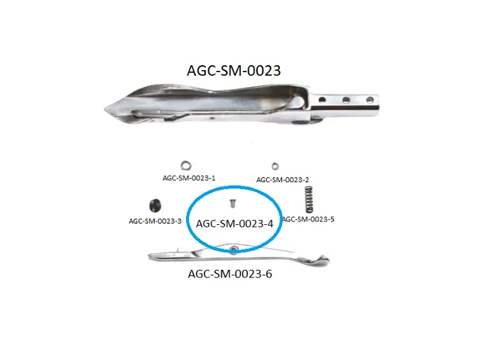 SCH ALPHA 300 - 320 RIGHT RAPIER HEAD PARTS 4 / SCH ALPHA 300 - 320 SAĞ MEKİK PARÇALARI 4