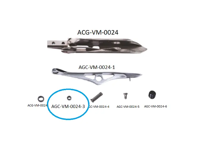 VDW 1000 - 1200 RIGHT REED RAPIER HEAD PARTS 3 / VDW 1000 - 1200 SAĞ MEKİK PARÇALARI 3