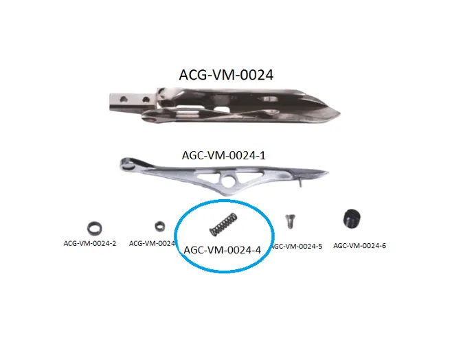 VDW 1000 - 1200 RIGHT REED RAPIER HEAD PARTS 4 / VDW 1000 - 1200 SAĞ MEKİK PARÇALARI 4