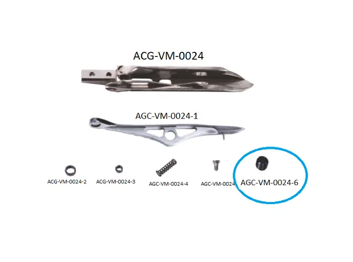 VDW 1000 - 1200 RIGHT REED RAPIER HEAD PARTS 6 / VDW 1000 - 1200 SAĞ MEKİK PARÇALARI 6 