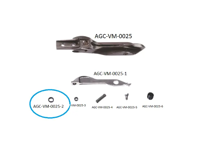 VDW 1000 - 1200 LEFT REED RAPIER HEAD PARTS 2 / VDW 1000 - 1200 SOL MEKİK PARÇALARI 2