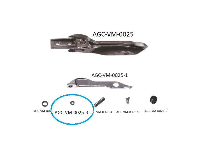 VDW 1000 - 1200 LEFT REED RAPIER HEAD PARTS 3 / VDW 1000 - 1200 SOL MEKİK PARÇALARI 3