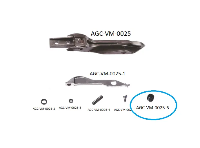 VDW 1000 - 1200 LEFT REED RAPIER HEAD PARTS 6 / VDW 1000 - 1200 SOL MEKİK PARÇALARI 6