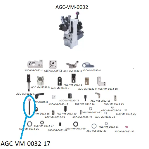 VDW CRM SCISSORS PARTS 17 / VDW CRM MAKAS PARÇALARI 17
