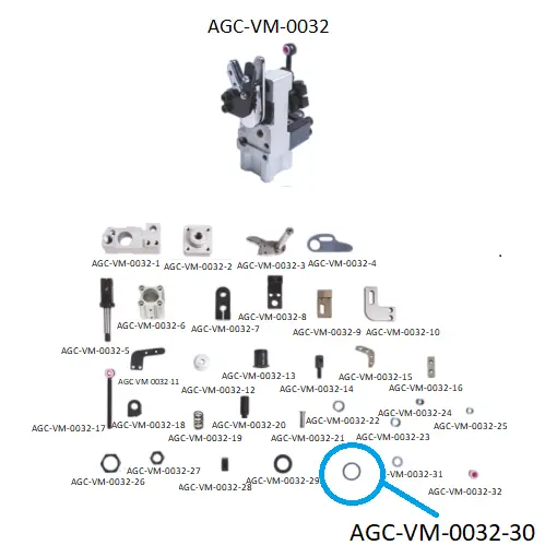 VDW CRM SCISSORS PARTS 30 / VDW CRM MAKAS PARÇALARI 30