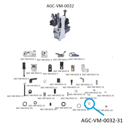 VDW CRM SCISSORS PARTS 31 / VDW CRM MAKAS PARÇALARI 31