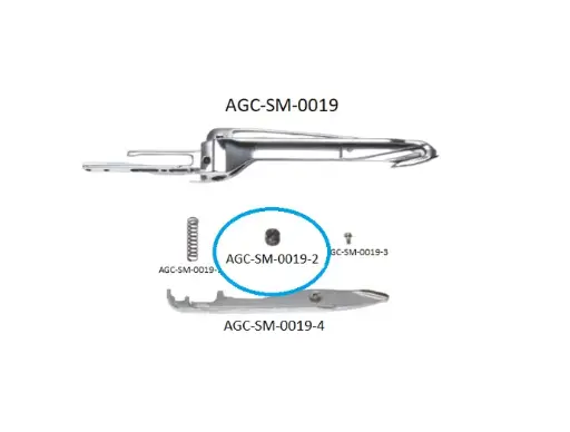 SCH ALPHA 360 - 400 LEFT RAPIER HEAD PARTS 2 / SCH ALPHA 360 - 400 SOL MEKİK PARÇALARI 2