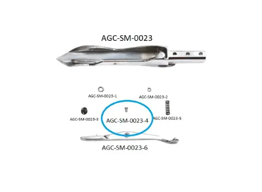 SCH ALPHA 300 - 320 RIGHT RAPIER HEAD PARTS 4 / SCH ALPHA 300 - 320 SAĞ MEKİK PARÇALARI 4