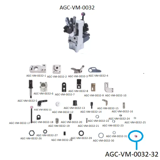 VDW CRM SCISSORS PARTS 32 / VDW CRM MAKAS PARÇALARI 32